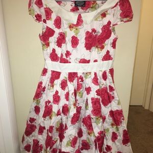 Hearts and Roses Peter Pan Collar Dress 14